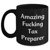 Tax Preparer Gifts from Friends, Funny Quote Black Coffee Mug, Perfect Graduation Unique Gifts for Women Men Coworkers Family - Main